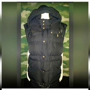 "Polo" {Ralph Lauren} Goose Down Hooded Vest